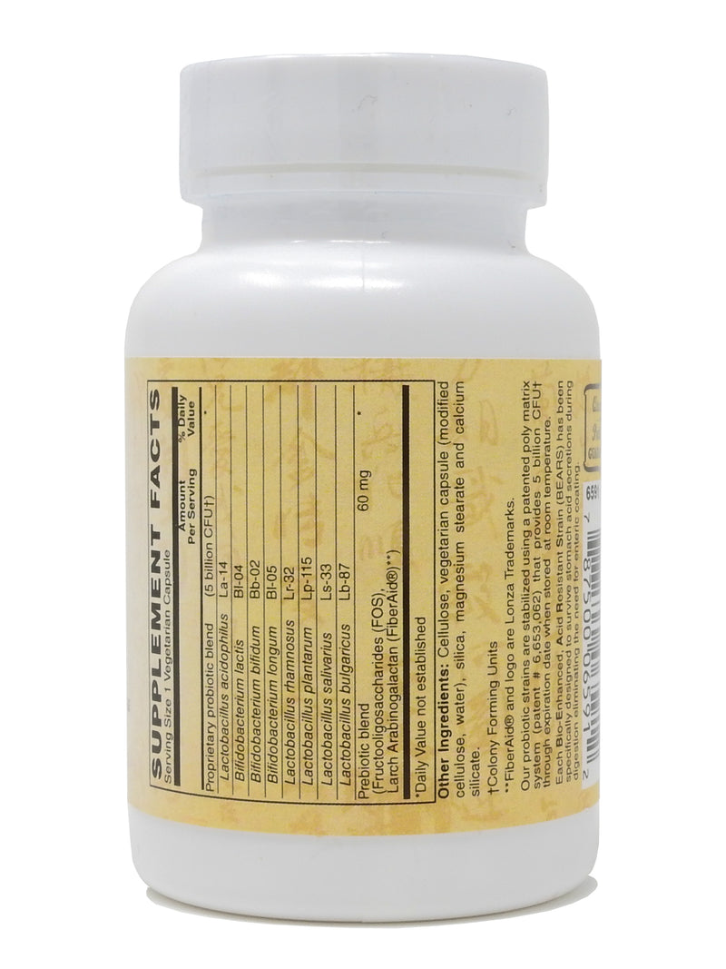 Zen Supplements - Suprema-Dophilus - 5 Billion CFU Probiotic - 8 Strains - Shelf Stable and Acid Resistant - Supports Gastrointestinal & Immune Health 60-Caps