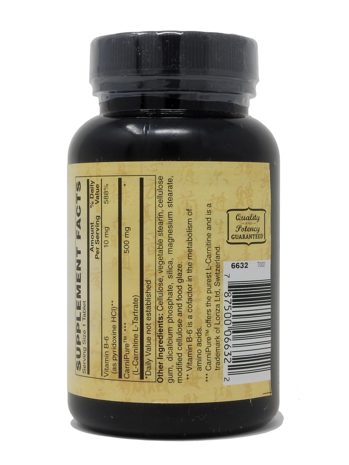 L-Carnitine, 500 mg 60 Tablets