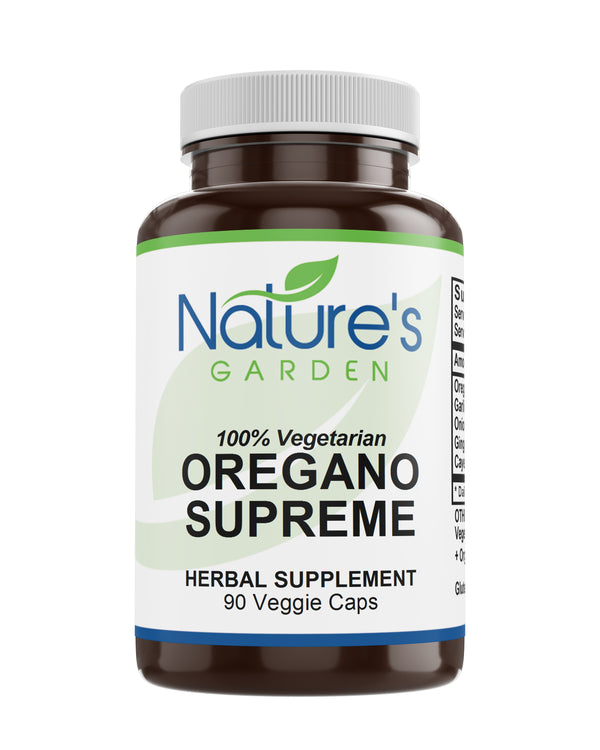 Nature's Garden - Oregano Supreme (w/ Garlic, Onion, Ginger & Cayenne)  - 90 Veggie Caps