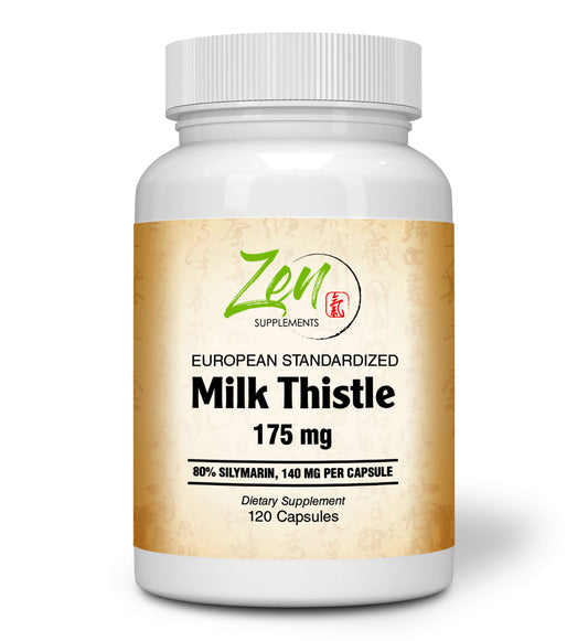 Milk Thistle Extract-Plus 175 Mg - Promotes Healthy Liver Function, Liver Health & Supports the Body’s Natural Cleansing & Detoxification Pathways 120-Caps