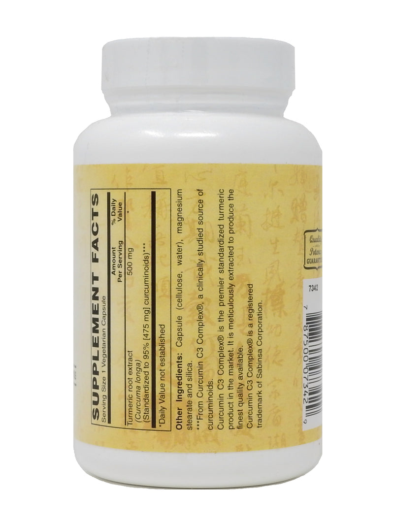 Zen Supplements - Standardized Turmeric Curcumin C3 Complex® Extract 500 Mg - Promotes Joint Health, Heart Health, Brain Health, & Immune Response 120-Vegcaps