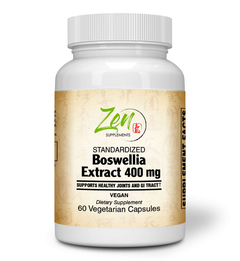 Zen Supplements - Boswellia Extract for Joint Support & Anti-inflammatory Response 60-Vegcaps