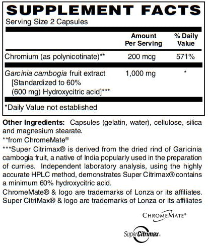 Zen Supplements - Super Citrimax - Promotes Healthy Metabolism & Supports Glucose Metabolism, Plus Appetite Control 90-Caps