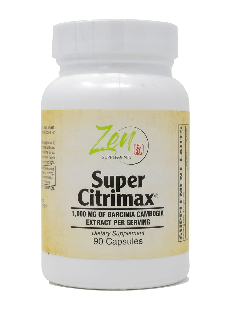 Zen Supplements - Super Citrimax - Promotes Healthy Metabolism & Supports Glucose Metabolism, Plus Appetite Control 90-Caps