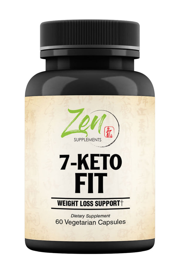 Zen Supplements - 7-Keto DHEA Fit with EGCG & Chromium Polynicotinate 60-Vegcaps - DHEA Metabolite to Support Thermogenesis and Healthy Body Composition - Supports a healthy BMI & Weight Management