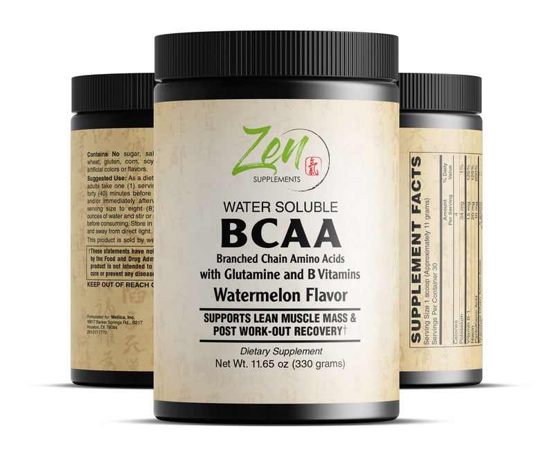 Zen Supplements - BCAA - Branch Chain Amino Acids-Clean Fit, Keto Diet, Supports Muscle Build, Improve Recovery and Increase Endurance 330GR-Powder