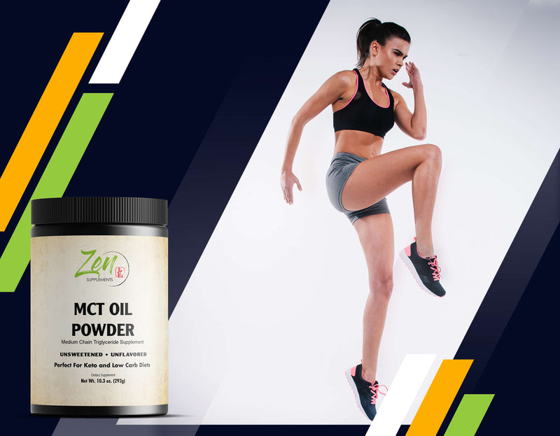 Zen Supplements - MCT Oil Powder 100% Pure MCT's - Perfect for Keto - Energy Boost, Nutrient Absorption, Appetite Control,Healthy Gut Support 292g, 10.3oz Powder