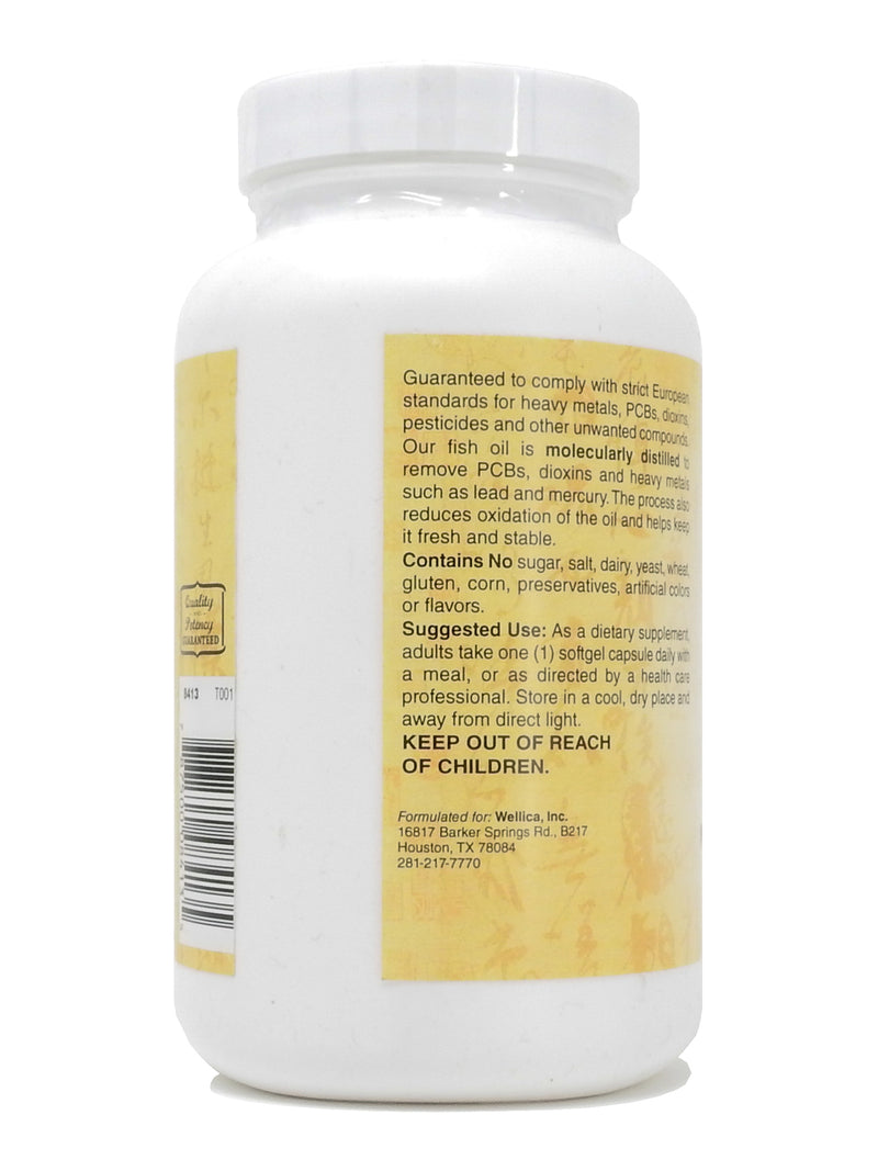 Zen Supplements - Super Omega-3 Enteric Coated 120-Softgel - Sustainably Sourced Concentrated Fish Oil, 1000 mg Omega-3 per Softgel, Enteric Coated to be Odorless & Burp-Free - Contains 300 mg EPA &  200 mg DHA per Softgel