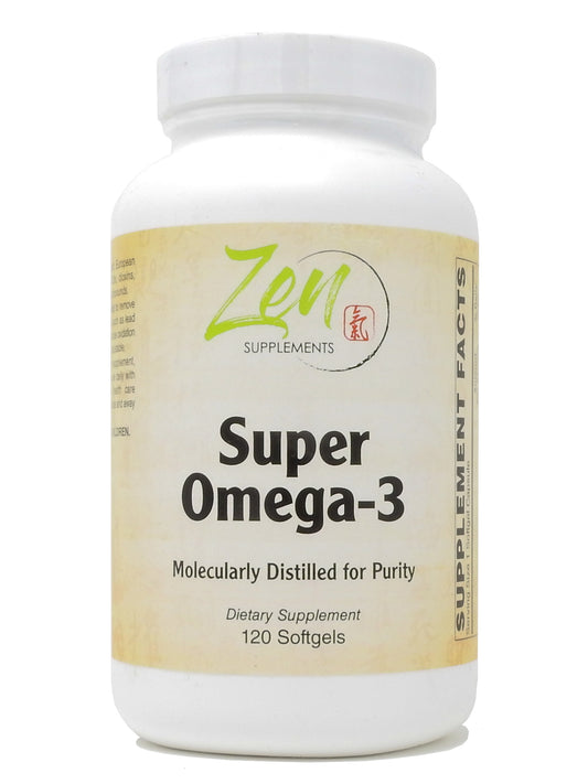 Super Omega-3 120-Softgel - Supports Cardiovascular, Joint & Skin Health, Heart Healthy Supplement, Essential Fatty Acids - Contains 300 mg EPA & 200 mg DHA per capsule
