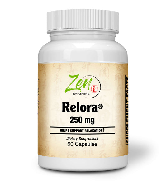 Relora 250 mg Relaxtion Support for Stress & Cortisol Management from Standardized Extracts of Magnolia 60-Softgel