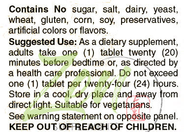 Melatonin 3 Mg W/ B-6 60-Tabs - Support for Restful Sleep - Natural Sleep Support - Helps with Occasional Sleeplessness