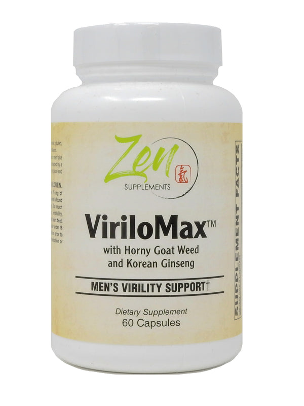 Zen Supplements - Virilomax Mens Virility Support - Herbal Libido Formula enhanced with a proprietary herbal activator to Support Men’s Sexual Health and Normal Sexual Function 60-Caps