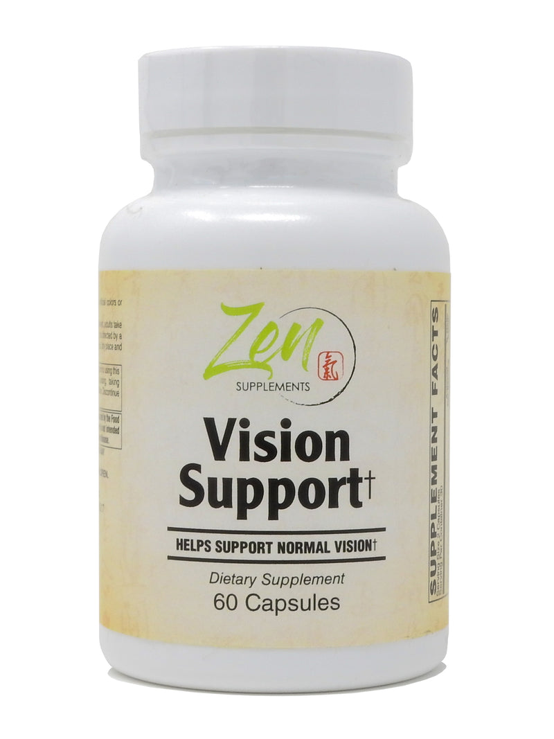 Zen Supplements - Vision Support with Lutein, Bilberry, Eyebright & Carotenoids 60-Caps - Vitamin, Herbal & Nutrient Blend Supports Vision Health & Macular Health