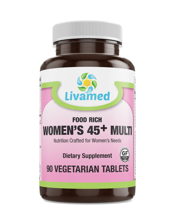 Livamed - Food Rich Women's 45+ Multi Veg Tabs 90 Count