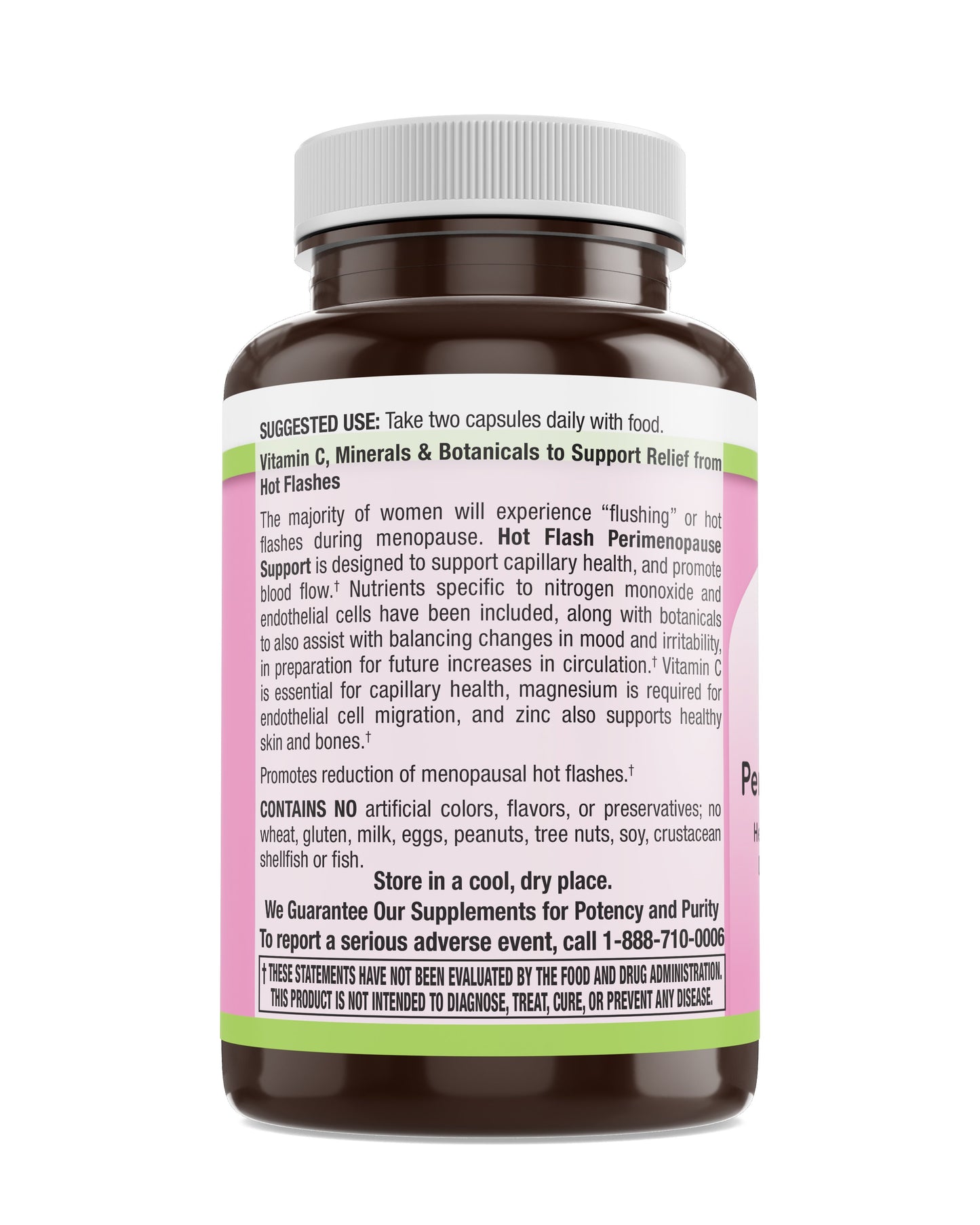 Hot Flash Perimenopause Support Veg Caps 60 Count