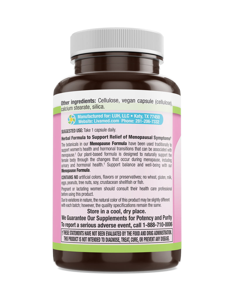 Livamed - Menopause Formula Veg Caps 90 Count