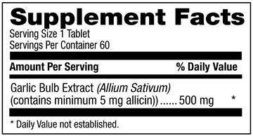 Livamed - High Allicin Garlic 500 mg Odor Free Veg Tabs 60 Count