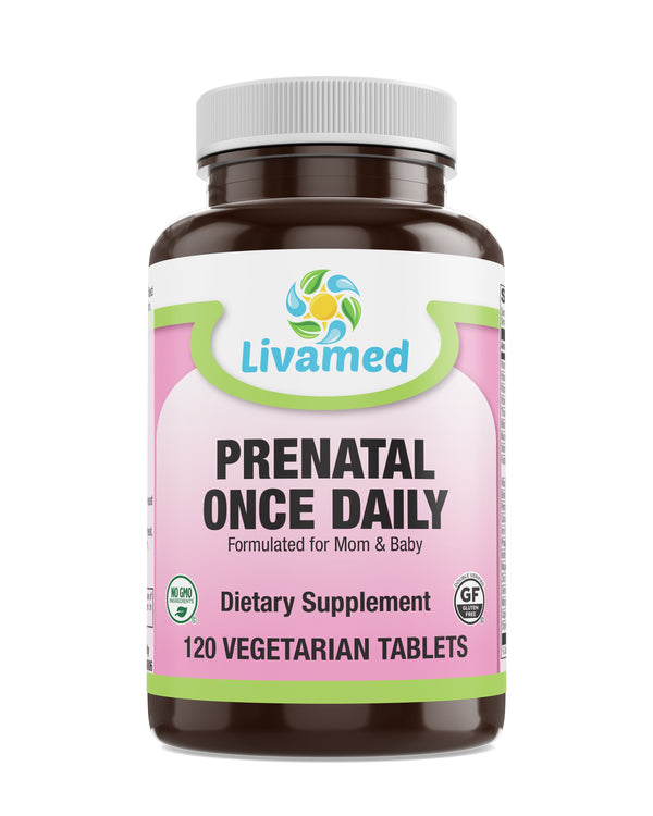 Livamed - Prenatal Once Daily Veg Tabs  120 Count