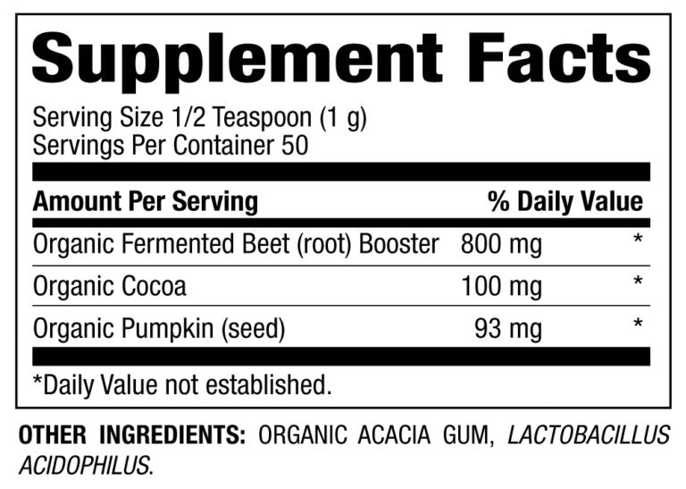 Livamed - Fermented Organic Beet Booster Powder  1.8 oz Count